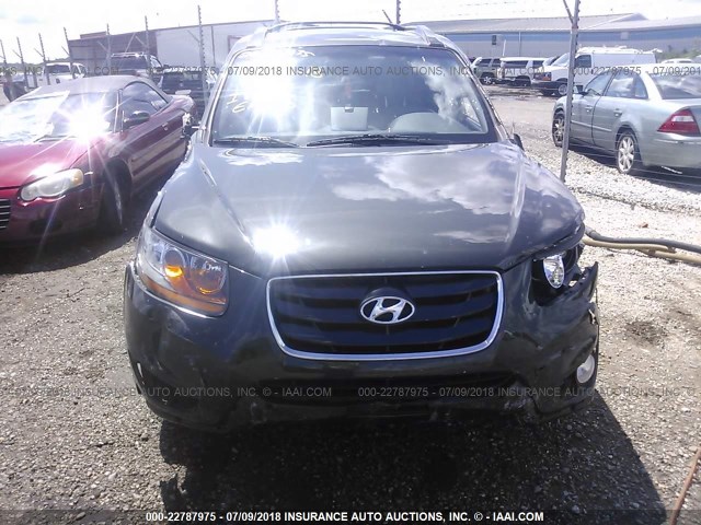 5NMSH4AG3AH338661 - 2010 HYUNDAI SANTA FE SE BROWN photo 6