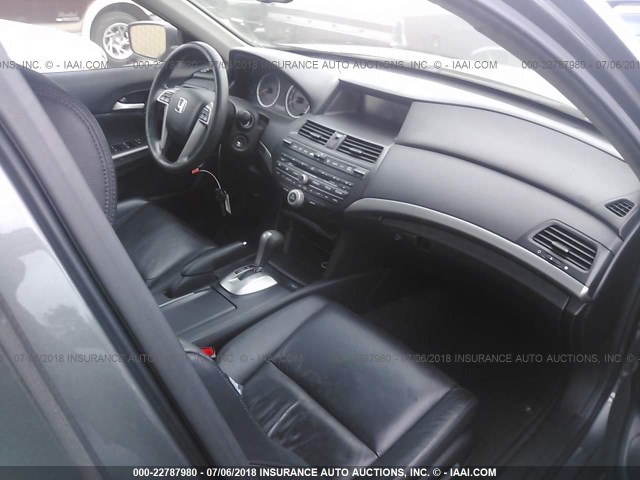 1HGCP36868A037827 - 2008 HONDA ACCORD EXL GRAY photo 5