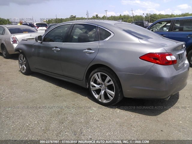 JN1BY1AP5DM512244 - 2013 INFINITI M37 GRAY photo 3