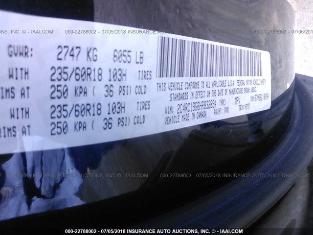 2C4RC1BG6HR832894 - 2017 CHRYSLER PACIFICA TOURING L 黑色 照片 9