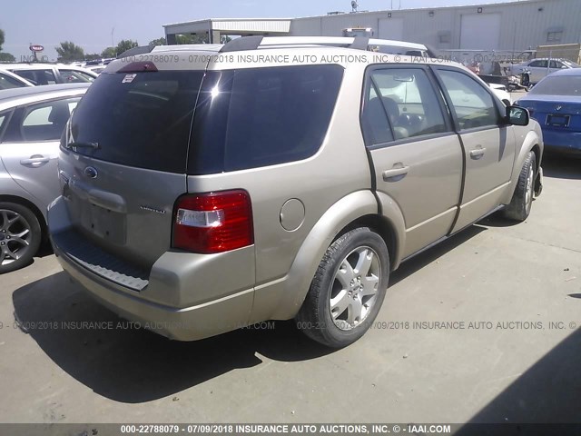 1FMZK06146GA05327 - 2006 FORD FREESTYLE LIMITED TAN photo 4