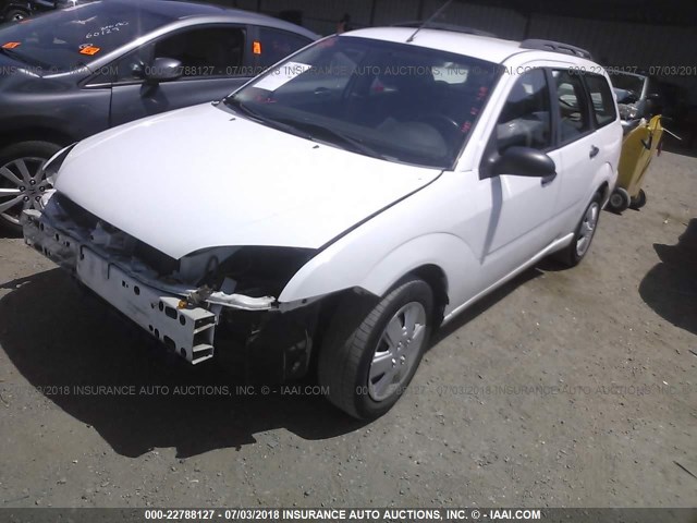 1FAHP36N66W114809 - 2006 FORD FOCUS ZXW WHITE photo 2