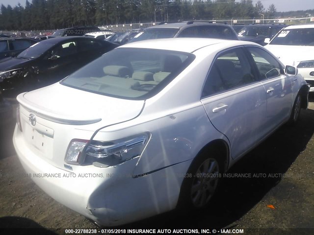 4T1BB46K28U036775 - 2008 TOYOTA CAMRY HYBRID WHITE photo 4