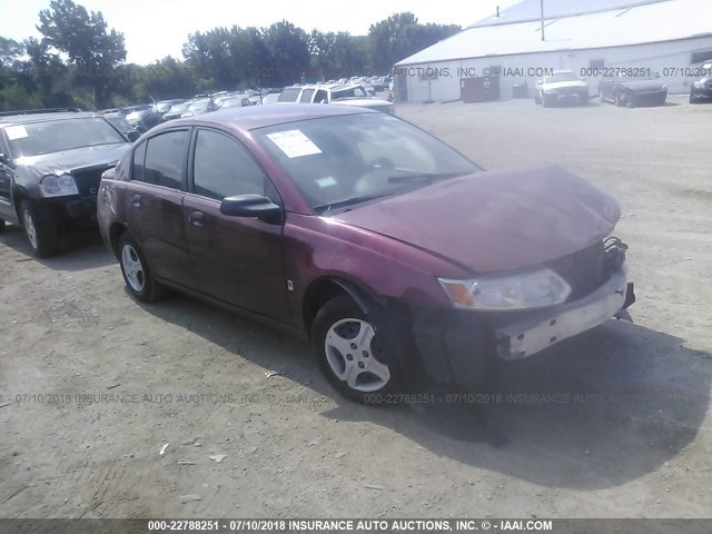 1G8AG52F54Z137039 - 2004 SATURN ION LEVEL 1 MAROON photo 1