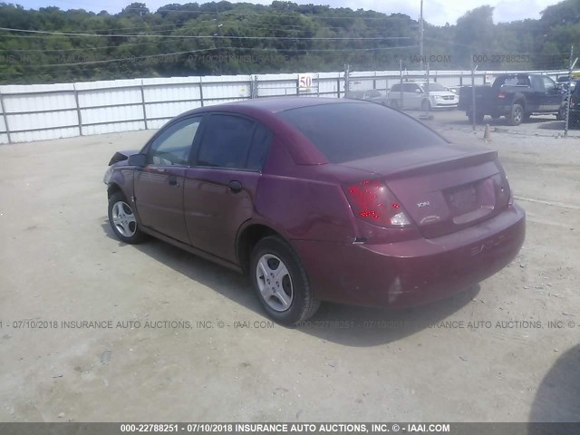 1G8AG52F54Z137039 - 2004 SATURN ION LEVEL 1 MAROON photo 3