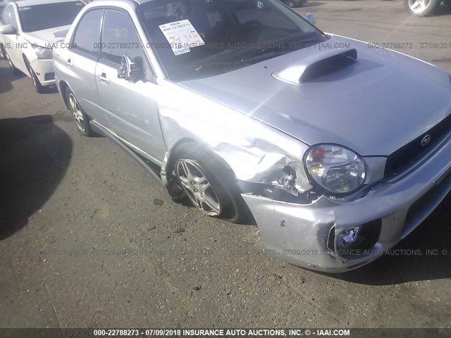 JF1GD29613G513300 - 2003 SUBARU IMPREZA WRX SILVER photo 6