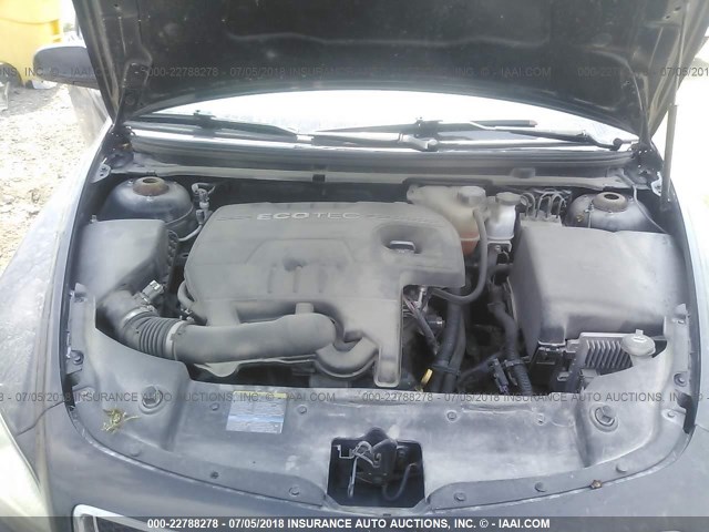 1G1ZC5E04AF175881 - 2010 CHEVROLET MALIBU 1LT შავი ფოტო 10