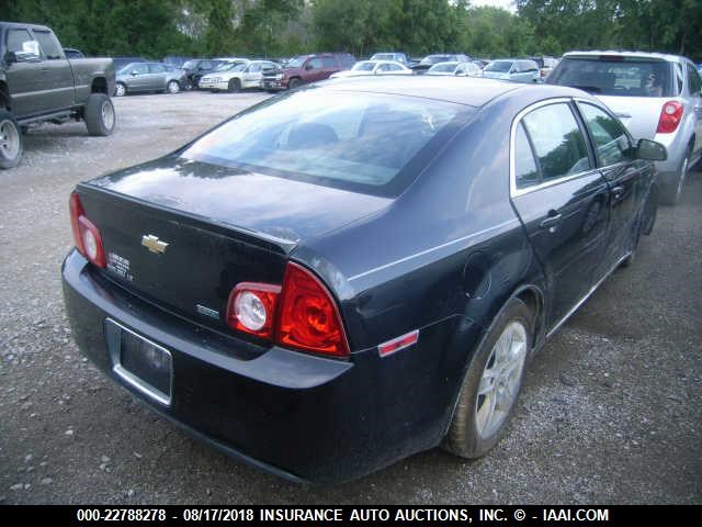 1G1ZC5E04AF175881 - 2010 CHEVROLET MALIBU 1LT შავი ფოტო 4