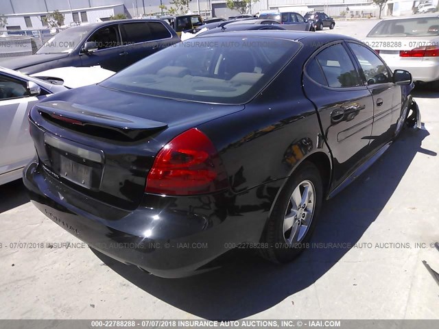 2G2WP552681165732 - 2008 PONTIAC GRAND PRIX BLACK photo 4