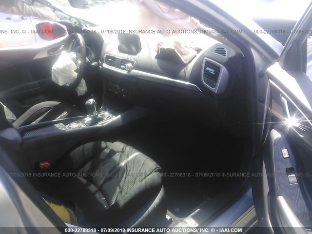 3MZBN1U70HM147464 - 2017 MAZDA 3 SPORT SILVER photo 5