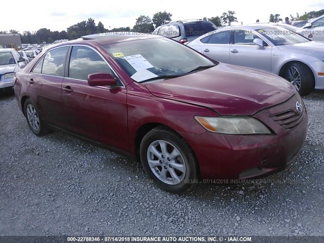 4T4BE46K58R026240 - 2008 TOYOTA CAMRY CE/LE/XLE/SE RED photo 1