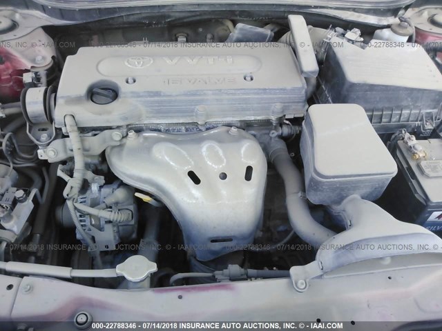 4T4BE46K58R026240 - 2008 TOYOTA CAMRY CE/LE/XLE/SE RED photo 10