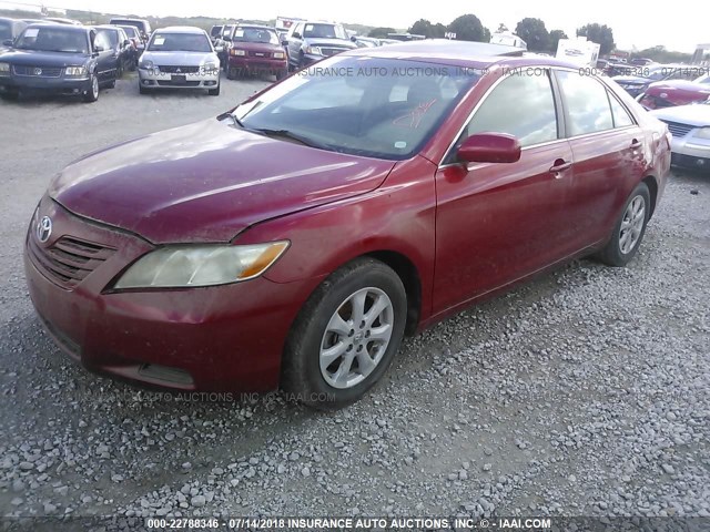4T4BE46K58R026240 - 2008 TOYOTA CAMRY CE/LE/XLE/SE RED photo 2