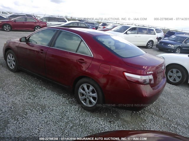 4T4BE46K58R026240 - 2008 TOYOTA CAMRY CE/LE/XLE/SE RED photo 3