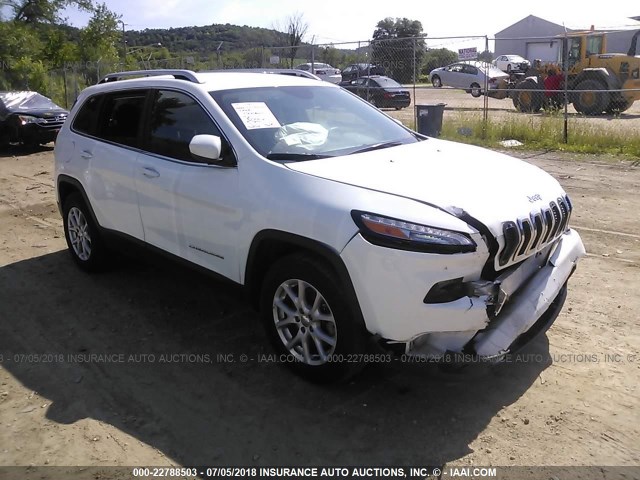 1C4PJMCS4FW792966 - 2015 JEEP CHEROKEE LATITUDE WHITE photo 1