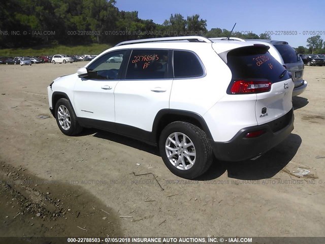 1C4PJMCS4FW792966 - 2015 JEEP CHEROKEE LATITUDE WHITE photo 3