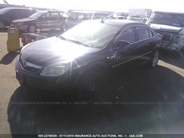 1G8ZS57N28F103066 - 2008 SATURN AURA XE BLACK photo 2