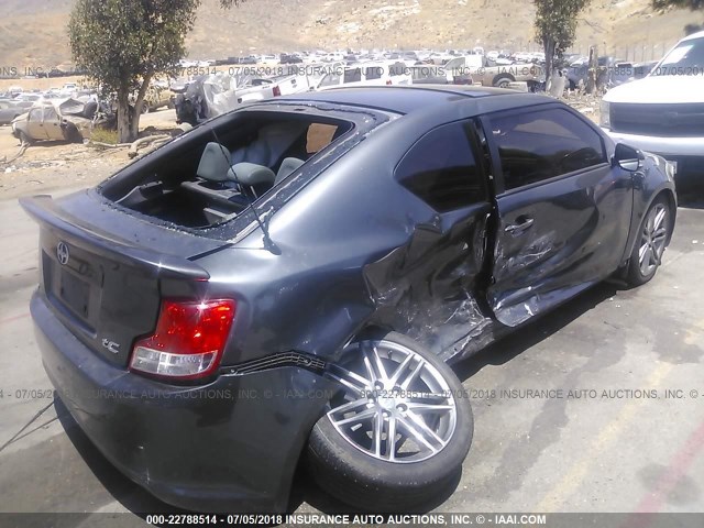 JTKJF5C74B3006905 - 2011 TOYOTA SCION TC 灰色 照片 4