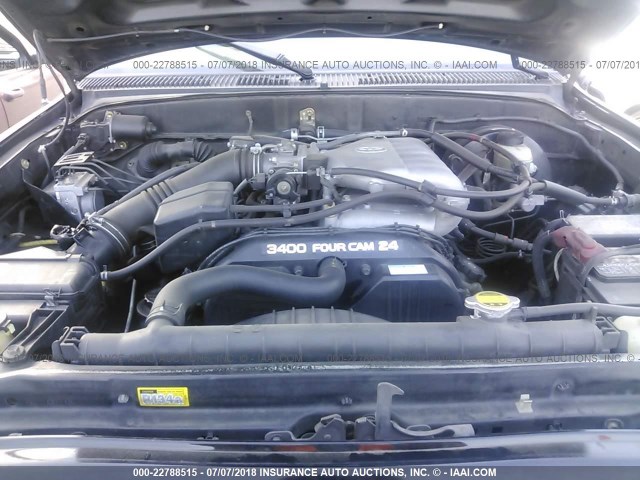 5TESN92N84Z339716 - 2004 TOYOTA TACOMA XTRACAB PRERUNNER შავი ფოტო 10