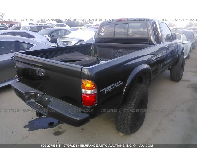 5TESN92N84Z339716 - 2004 TOYOTA TACOMA XTRACAB PRERUNNER შავი ფოტო 4