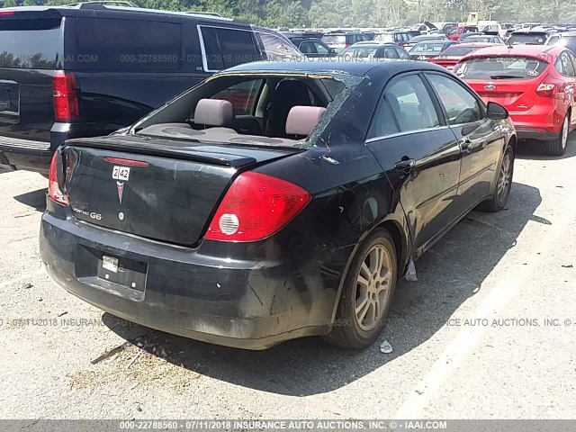 1G2ZF55B164206477 - 2006 PONTIAC G6 SE BLACK photo 4