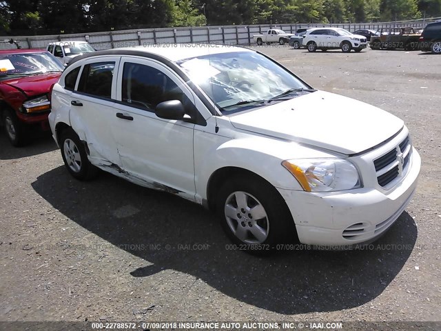 1B3HB28A89D161192 - 2009 DODGE CALIBER SE WHITE photo 1