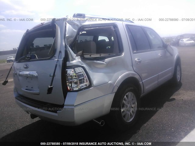 1FMJU1K5XEEF57267 - 2014 FORD EXPEDITION LIMITED SILVER photo 4