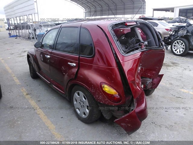 3C4FY48B63T610573 - 2003 CHRYSLER PT CRUISER CLASSIC RED photo 3