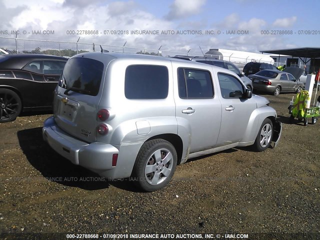 3GNBAAFW0BS639988 - 2011 CHEVROLET HHR LS SILVER photo 4