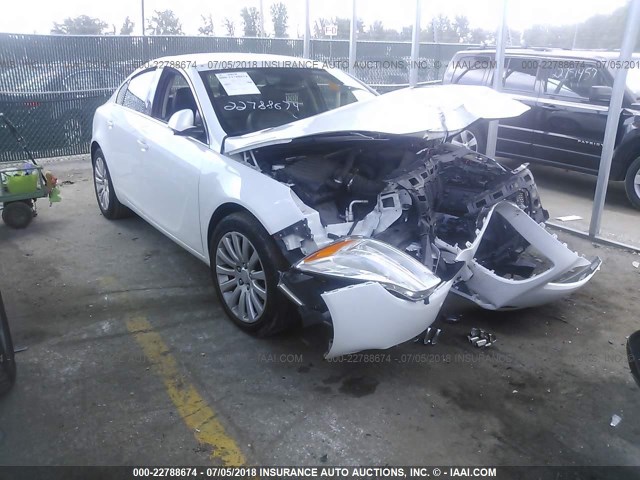 2G4GR5EK3C9166367 - 2012 BUICK REGAL WHITE photo 1