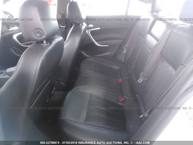 2G4GR5EK3C9166367 - 2012 BUICK REGAL WHITE photo 8