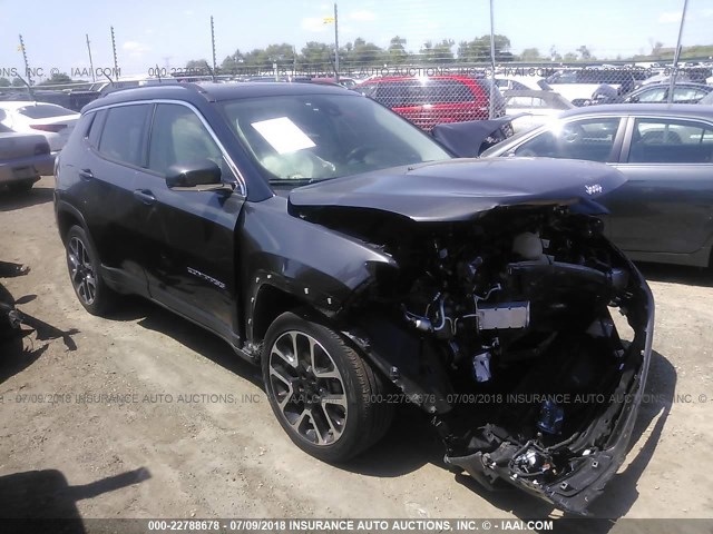 3C4NJDCB2HT640314 - 2017 JEEP COMPASS LIMITED GRAY photo 1