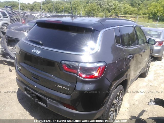 3C4NJDCB2HT640314 - 2017 JEEP COMPASS LIMITED GRAY photo 4