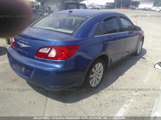 1C3CC5FB7AN143496 - 2010 CHRYSLER SEBRING LIMITED BLUE photo 4