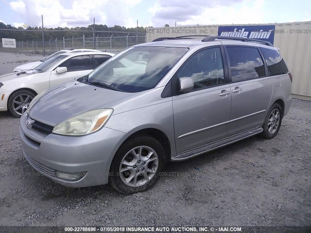 5TDZA22C85S309257 - 2005 TOYOTA SIENNA XLE/XLE LIMITED SILVER photo 2