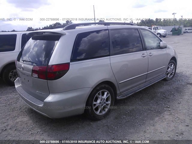 5TDZA22C85S309257 - 2005 TOYOTA SIENNA XLE/XLE LIMITED SILVER photo 4