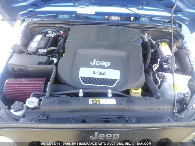 1C4AJWAG8GL159261 - 2016 JEEP WRANGLER SPORT Mavi foto 10