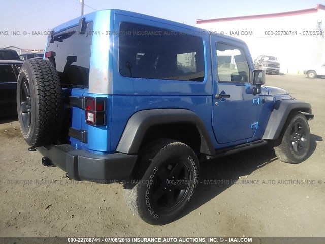 1C4AJWAG8GL159261 - 2016 JEEP WRANGLER SPORT Mavi foto 4