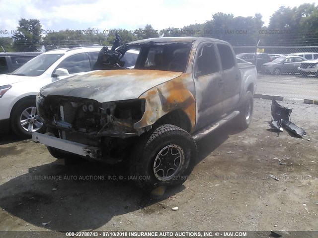 5TELU42N97Z434462 - 2007 TOYOTA TACOMA DOUBLE CAB ვერცხლისფერი ფოტო 2