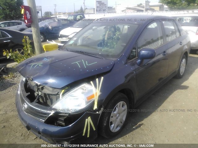 3N1BC1AP5BL468428 - 2011 NISSAN VERSA S/SL BLUE photo 2