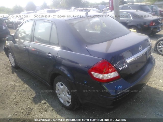 3N1BC1AP5BL468428 - 2011 NISSAN VERSA S/SL BLUE photo 3