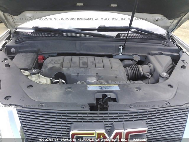 1GKLVMED2AJ122022 - 2010 GMC ACADIA SLT-1 Biały zdjęcie 10