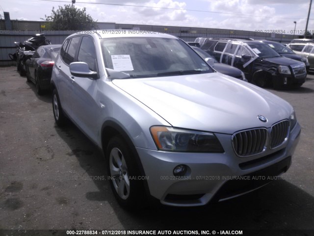 5UXWX5C54BLK59262 - 2011 BMW X3 XDRIVE28I GRAY photo 1