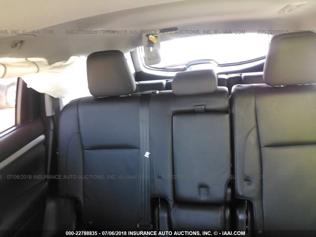 5TDKKRFH0FS098683 - 2015 TOYOTA HIGHLANDER XLE შავი ფოტო 8