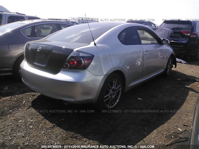 JTKDE3B74A0305543 - 2010 TOYOTA SCION TC 银色 照片 4