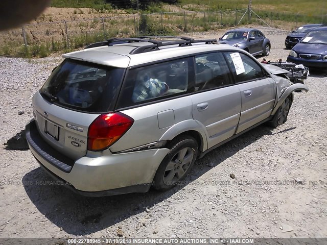 4S4BP86C754339807 - 2005 SUBARU LEGACY OUTBACK H6 R LL BEAN TAN photo 4