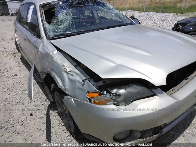 4S4BP86C754339807 - 2005 SUBARU LEGACY OUTBACK H6 R LL BEAN TAN photo 6