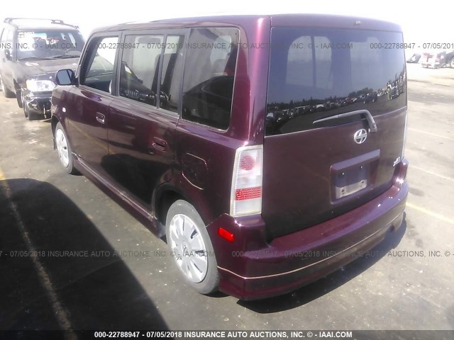 JTLKT334464049322 - 2006 TOYOTA SCION XB იასამნისფერი ფოტო 3