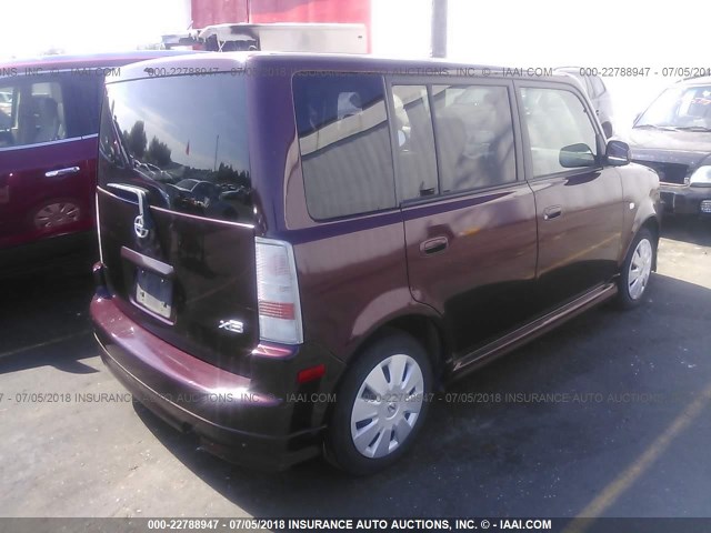 JTLKT334464049322 - 2006 TOYOTA SCION XB იასამნისფერი ფოტო 4