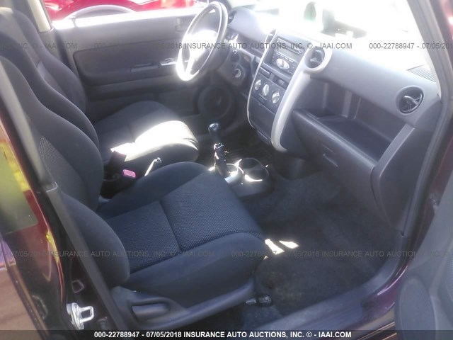 JTLKT334464049322 - 2006 TOYOTA SCION XB იასამნისფერი ფოტო 5